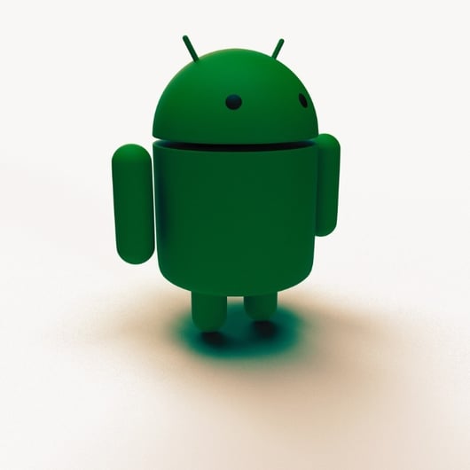 Android robot on a white background