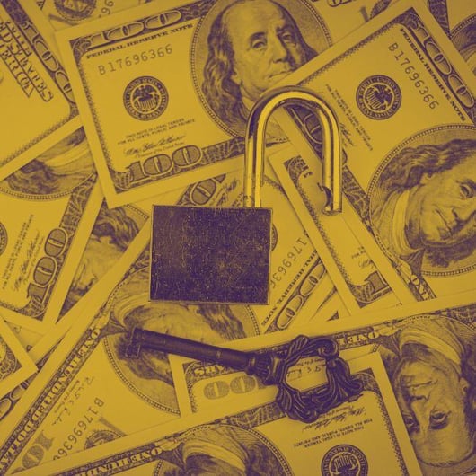 Key on pile of USD-2